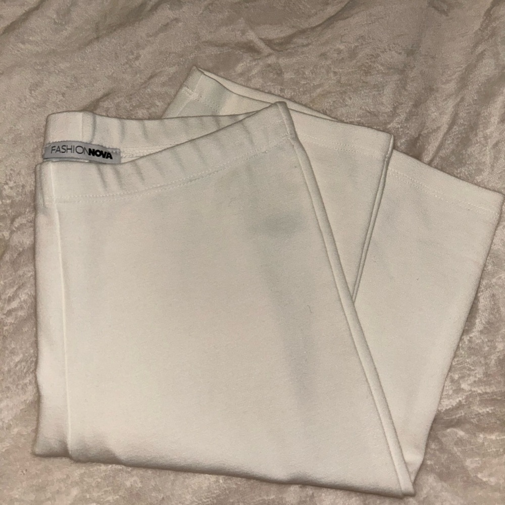 Fashion Nova White Biker shorts